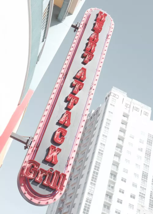 Studio, Pictufy: Insegna al Neon Las Vegas Ristorante Grill