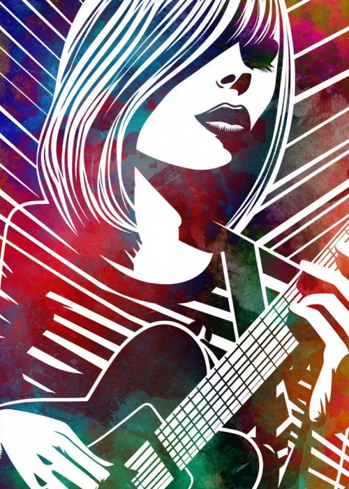 Jaszke, Justyna: Ragazza Musicista con Chitarra