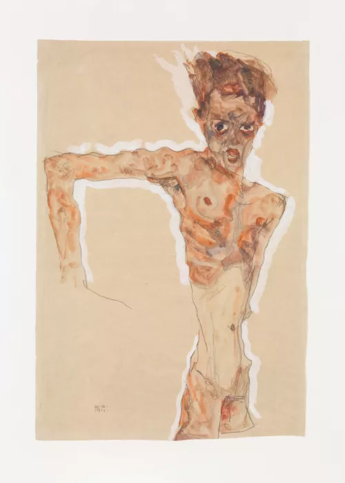 Schiele, Egon: Autoportrét Egon Schiele