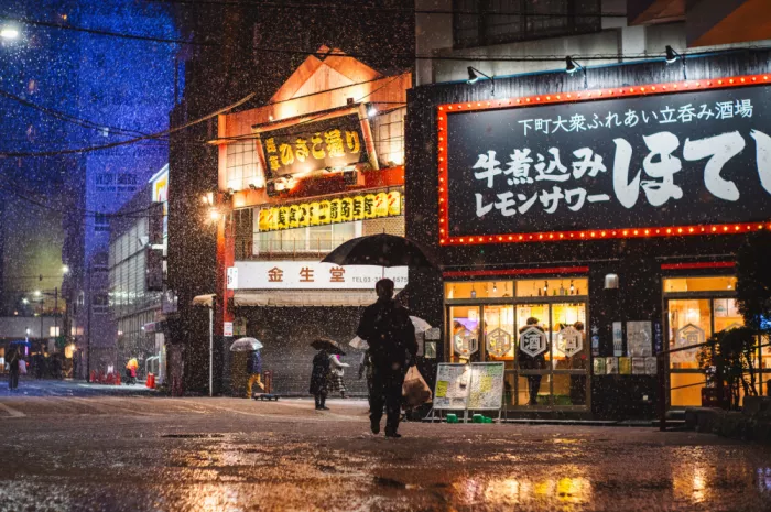 CHEN, LIANG: People returning home in the snow