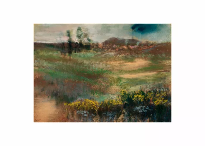 Degas, Edgar: Landschaft mit Schornsteinen Nr. 2