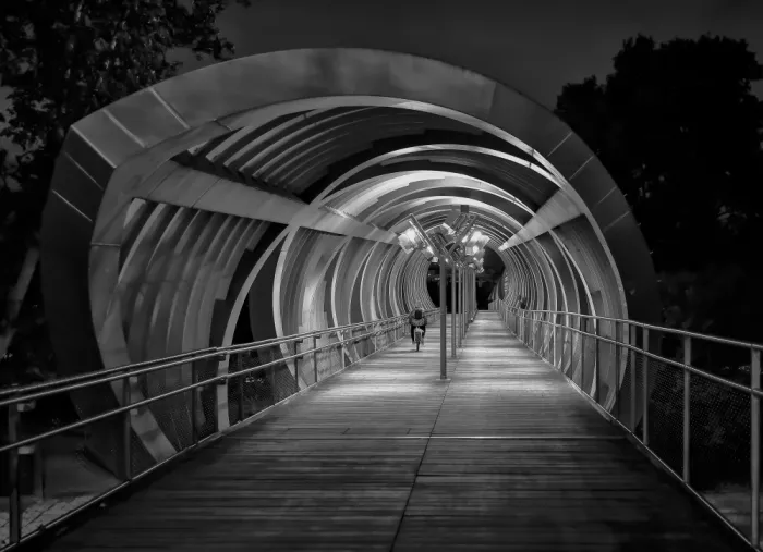 Losada, Secundino: Ponte Perrault, parco Madrid River