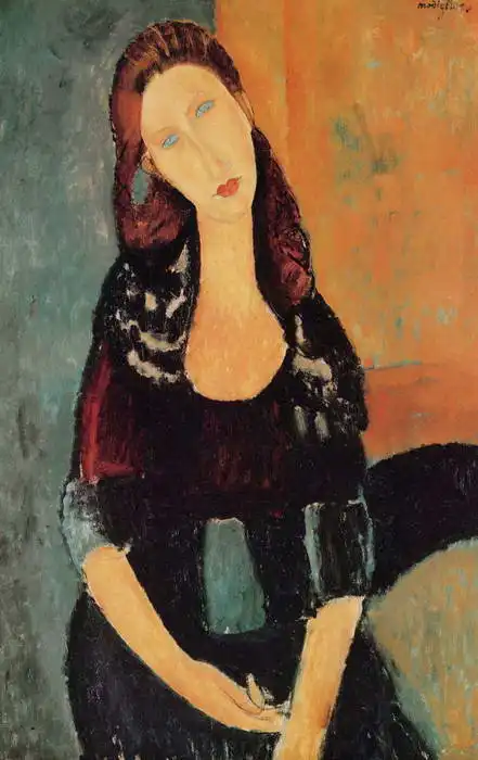 Modigliani, Amadeo: Portrait of Jeanne Hébuterne