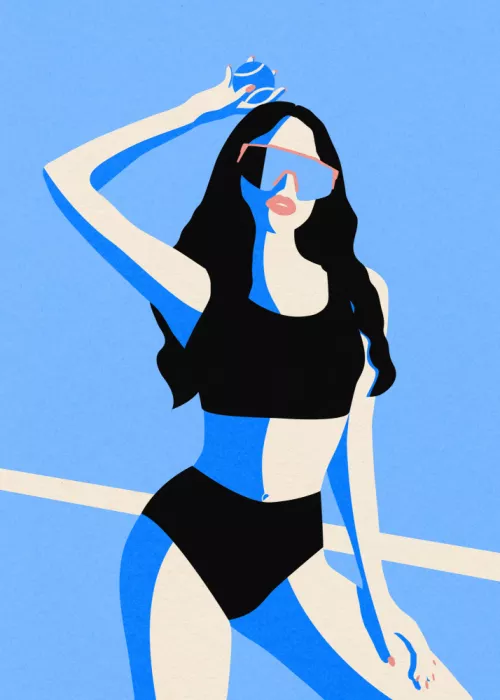 Feist, Rosi: Ragazza sportiva blu