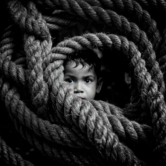 Raskin, Moris: Enfant abandonné
