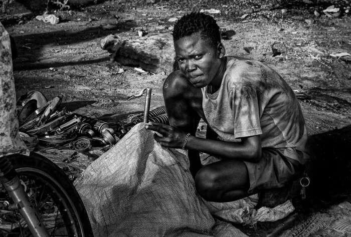 Garmendia, Inazio Joxe: Lavoro in una baraccopoli a Juba