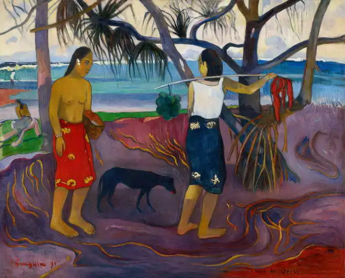 Gauguin, Paul: I Raro Te Oviri (pod palmami)