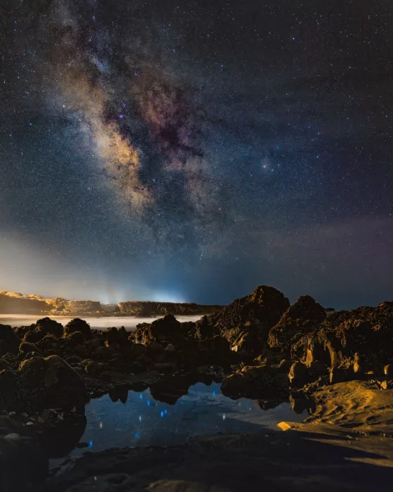 Li, Bruce: Paesaggio marino notturno