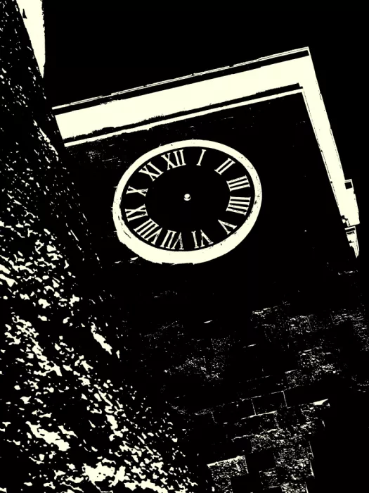 Strnad, Petr: Torre del reloj con números romanos