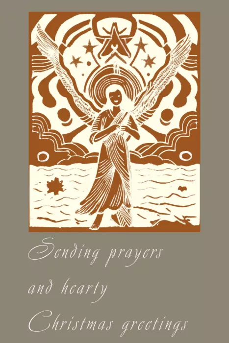 cartissi, casa: Winter Scene: Sending Prayers and Hearty Christmas Greetings