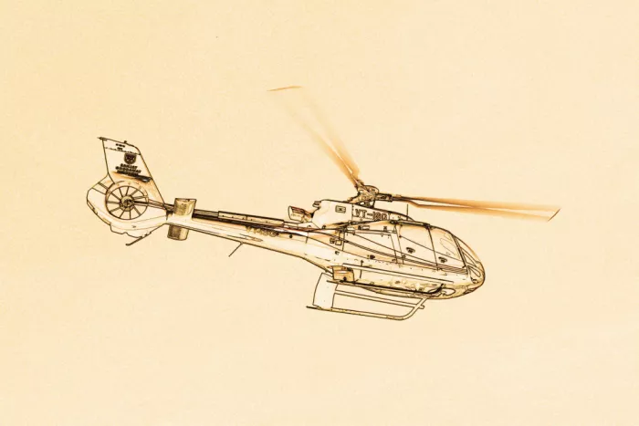 ch, Santhosh: Elicottero in volo