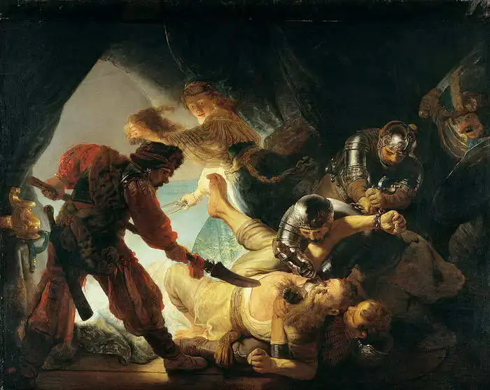 Rembrandt, van Rijn: Blinding of Samson