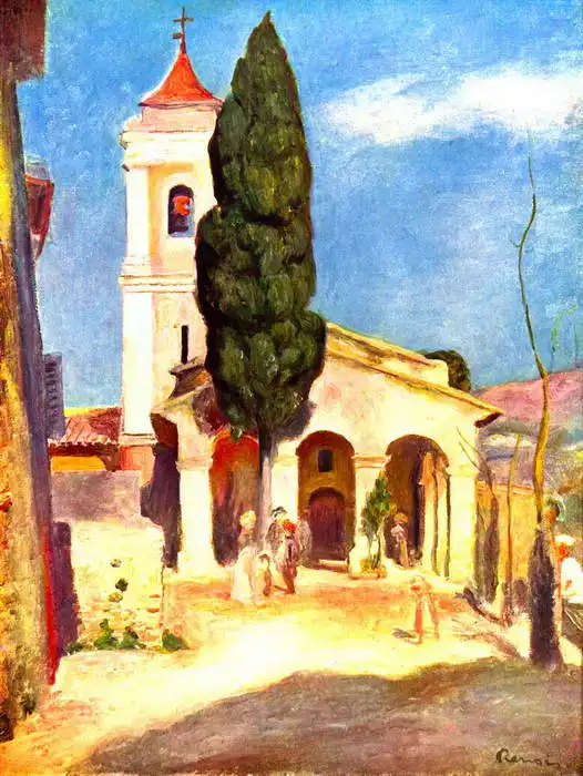 Renoir, Auguste: Kostel v Cagnes