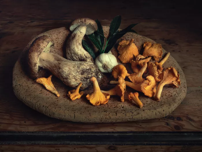 Marcel, Christian: Natura morta con funghi