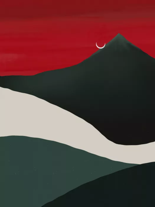 Dean, Little: Paysage de Croissant de Lune