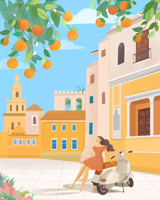 Lizde, Petra: Oranges de Séville, Espagne