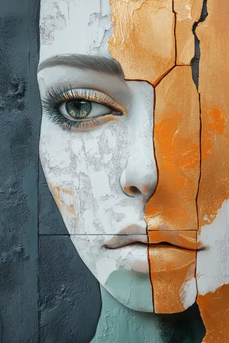 Mauro: A Woman Face Abstract  (2)