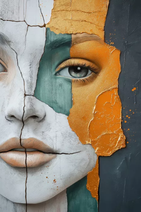 Mauro: Visage de femme abstrait (7)