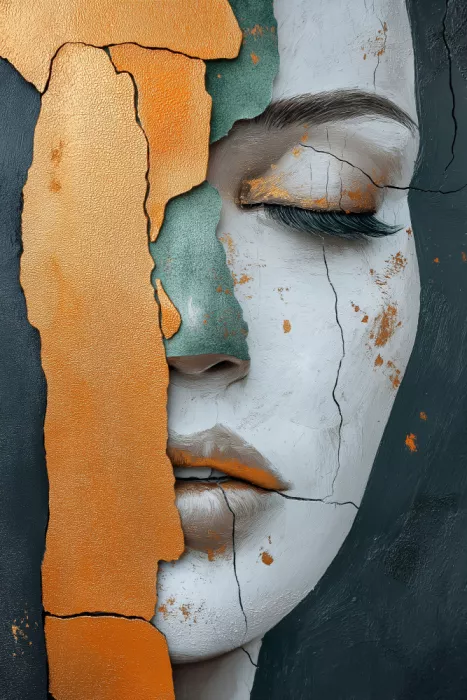 Mauro: Visage de femme abstrait (8)