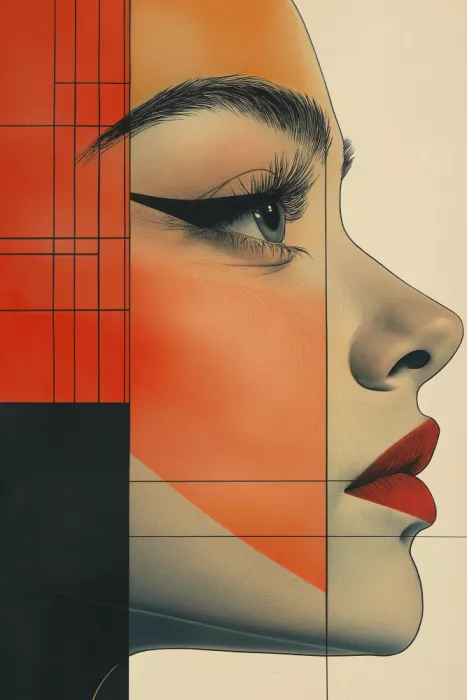 Mauro: A Woman Face Vintage Poster (8)