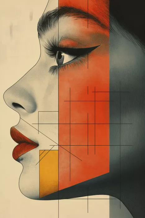 Mauro: Visage de femme - Affiche vintage (10)