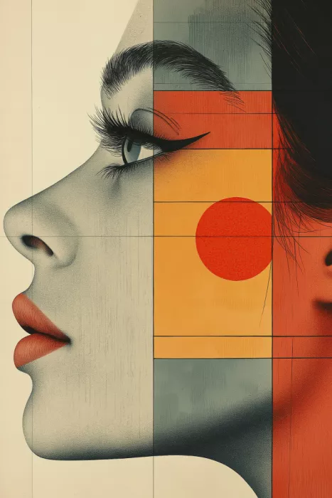 Mauro: Visage de femme - Affiche vintage (12)