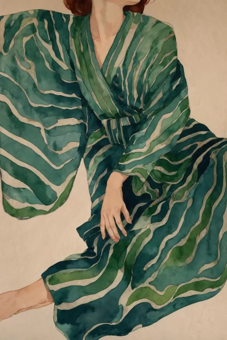 Studio, Miuus The: Grüner Kimono-Fluss