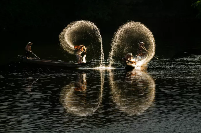 Truong, Van Tran: Fischen am Fluss