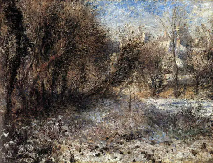 Renoir, Auguste: Krajina pod sněhem