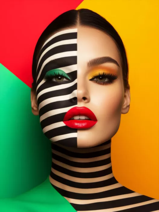 Paksoylu, Bilge: Portrait pop art géométrique