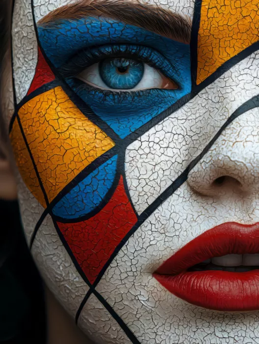 Paksoylu, Bilge: Portrait de Pop Art géométrique