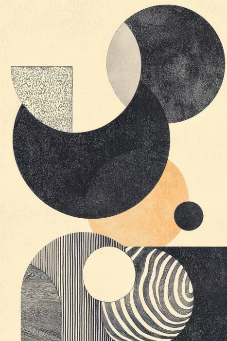 Prints, Art Melloi: Geometrické umění s kruhy a vzory
