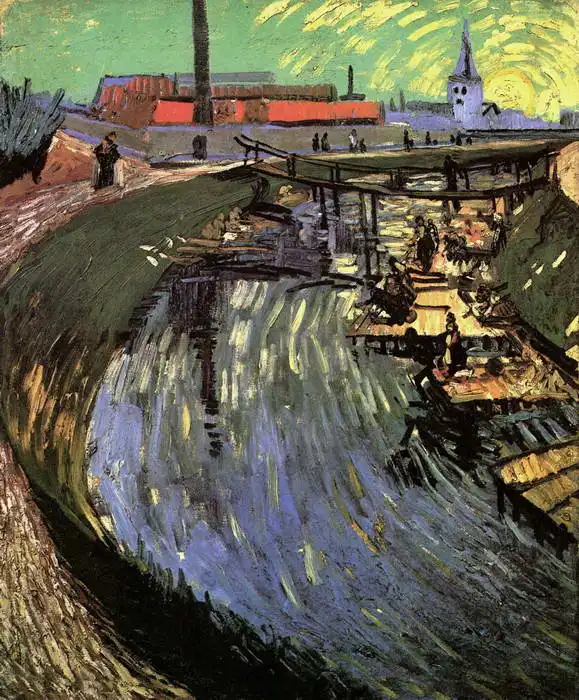 Gogh, Vincent van: Kanál s pradlenami