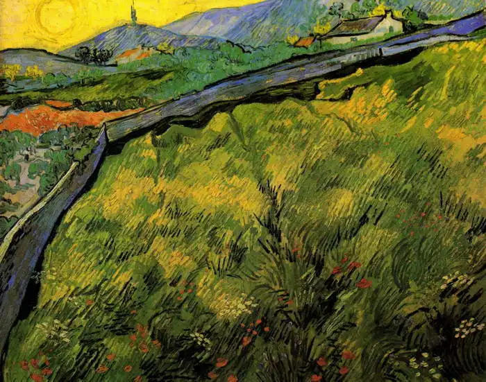 Gogh, Vincent van: Pole obilí při východu slunce
