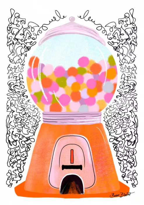 Bloom, Baroo: Bubble Gum Orange Doodle