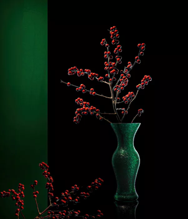 Zhong, John-Mei: Haricots rouges et vase vert