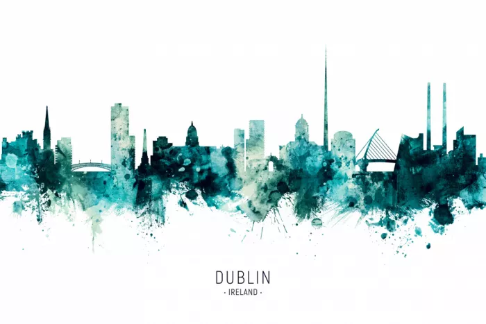 Tompsett, Michael: Skyline de Dublin Irlande