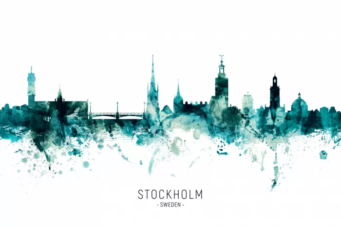 Tompsett, Michael: Skyline de Stockholm Suède