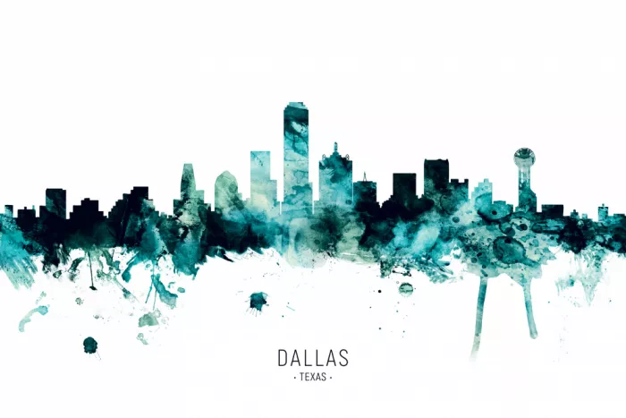 Tompsett, Michael: Skyline de Dallas, Texas