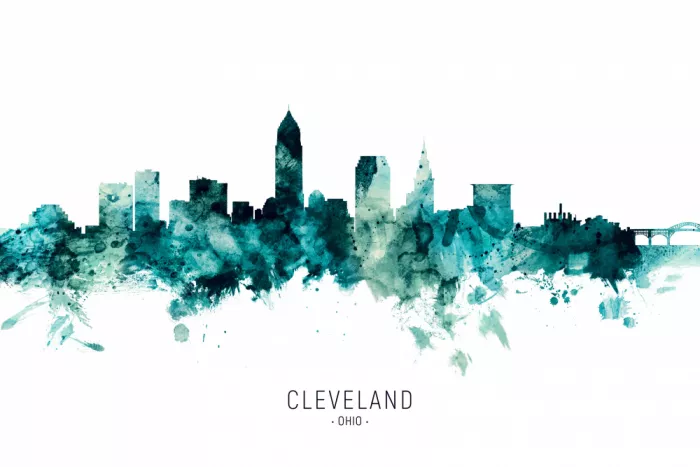 Tompsett, Michael: Skyline de Cleveland, Ohio