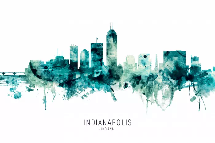 Tompsett, Michael: Indianapolis Indiana Skyline