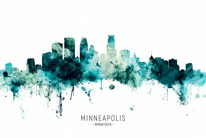 Tompsett, Michael: Skyline de Minneapolis, Minnesota