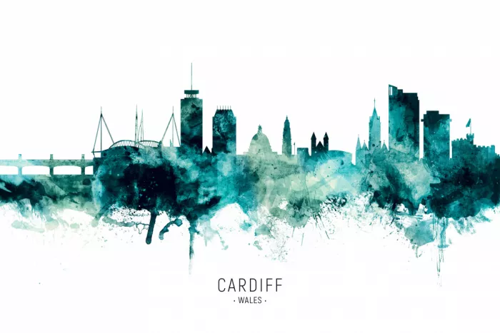 Tompsett, Michael: Skyline de Cardiff Wales