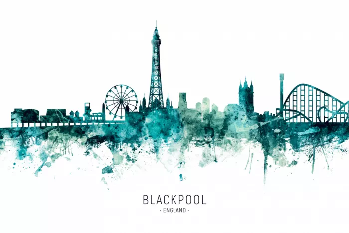 Tompsett, Michael: Skyline de Blackpool, Angleterre