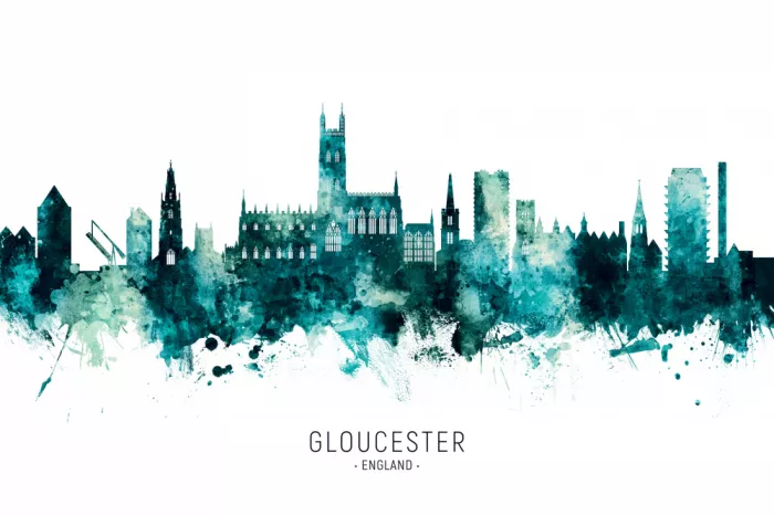 Tompsett, Michael: Skyline de Gloucester, Angleterre