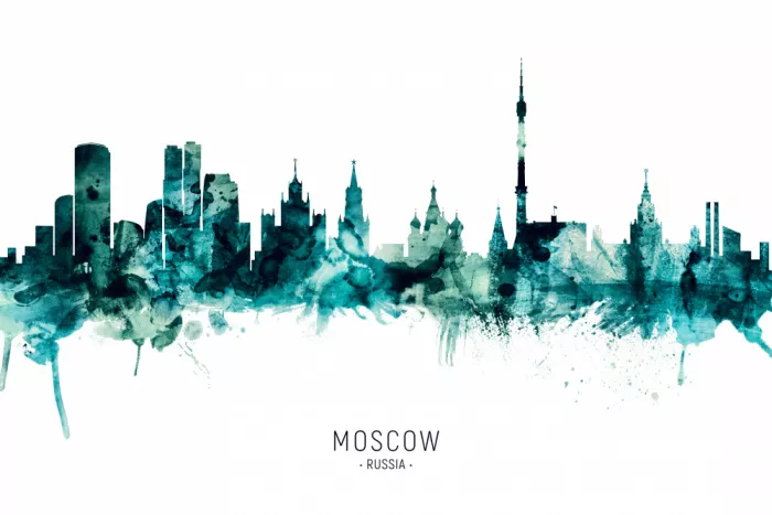 Tompsett, Michael: Panorama de Moscou Russie