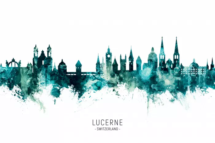 Tompsett, Michael: Lucerne Suisse Skyline de Lucerne
