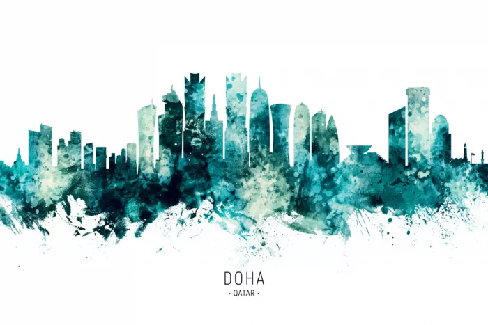Tompsett, Michael: Skyline de Doha Qatar