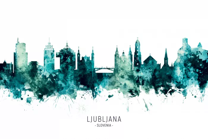 Tompsett, Michael: Skyline de Ljubljana, Eslovenia