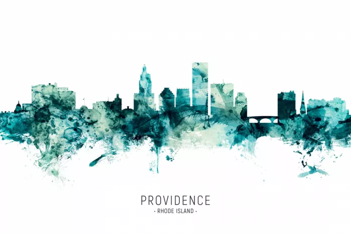 Tompsett, Michael: Skyline de Providence Rhode Island